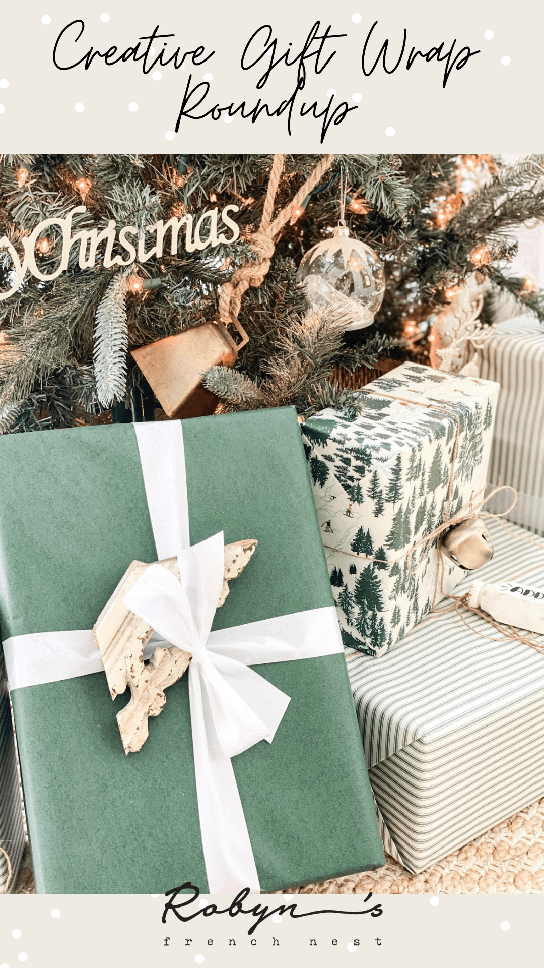 How to Make Christmas Gift Wrap Beautiful and Easy - Robyn's